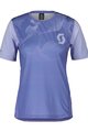 SCOTT Kolesarski dres s kratkimi rokavi - TRAIL VERTIC SS LADY - svetlo modra/modra