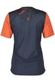 SCOTT Kolesarski dres s kratkimi rokavi - TRAIL VERTIC SS LADY - modra/oranžna