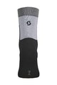 SCOTT Kolesarske klasične nogavice - BLOCK STRIPE CREW - črna/siva