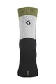 SCOTT Kolesarske klasične nogavice - BLOCK STRIPE CREW - črna/zelena