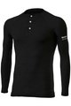 SIX2 Kolesarska  majica z dolgimi rokavi - SERAFINO MERINOS - črna