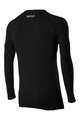 SIX2 Kolesarska  majica z dolgimi rokavi - SERAFINO MERINOS - črna