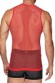 SIX2 Kolesarska majica brez rokavov - SMR2 - rdeča