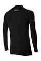 SIX2 Kolesarska  majica z dolgimi rokavi - TS3 MERINOS - črna