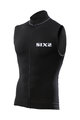 SIX2 Kolesarski dres brez rokavov - BIKE2 CHROMO - črna