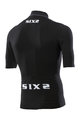 SIX2 Kolesarski dres s kratkimi rokavi - BIKE3 CHROMO - črna