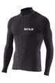 SIX2 Kolesarski dres z dolgimi rokavi poletni - BIKE4 CHROMO - črna