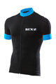 SIX2 Kolesarski dres s kratkimi rokavi - BIKE3 STRIPES - modra/črna