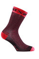 SIX2 Kolesarske klasične nogavice - COMP SHO - črna/rdeča