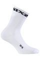 SIX2 Kolesarske klasične nogavice - WHITE SHORT - bela