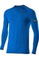 SIX2 Kolesarska  majica z dolgimi rokavi - TS2 MERINOS - modra