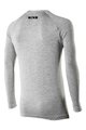 SIX2 Kolesarska  majica z dolgimi rokavi - SERAFINO MERINOS - siva