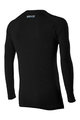 SIX2 Kolesarska  majica z dolgimi rokavi - TS2 MERINOS - črna