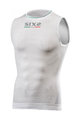 SIX2 Kolesarska majica brez rokavov - SML2 SUPERLIGHT - bela