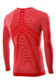 SIX2 Kolesarska  majica z dolgimi rokavi - TS2 - rdeča
