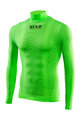 SIX2 Kolesarska  majica z dolgimi rokavi - TS3 C - zelena
