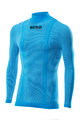SIX2 Kolesarska  majica z dolgimi rokavi - TS3 - svetlo modra