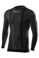SIX2 Kolesarska  majica z dolgimi rokavi - TS2W - črna
