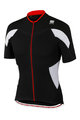 SPORTFUL Kolesarski dres s kratkimi rokavi - CRANK - črna