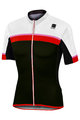 SPORTFUL Kolesarski dres s kratkimi rokavi - PISTA - bela/črna/rdeča