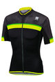 SPORTFUL Kolesarski dres s kratkimi rokavi - PISTA - rumena/črna