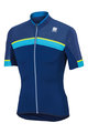 SPORTFUL Kolesarski dres s kratkimi rokavi - PISTA - modra