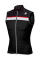 SPORTFUL Kolesarski dres brez rokavov - PISTA - črna/bela