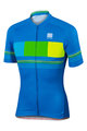 SPORTFUL Kolesarski dres s kratkimi rokavi - STRIPE - rumena/modra