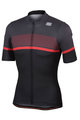 SPORTFUL Kolesarski dres s kratkimi rokavi - FREQUENCE - črna/rdeča/siva