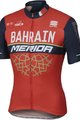 SPORTFUL Kolesarski dres s kratkimi rokavi - BAHRAIN MERIDA 2017 - rdeča/črna