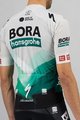 SPORTFUL Kolesarski dres s kratkimi rokavi - BORA HANSGROHE 2021 - siva/zelena