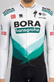 SPORTFUL Kolesarski dres z dolgimi rokavi zimski - BORA 2021 WINTER - siva/zelena