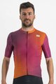 SPORTFUL Kolesarski dres s kratkimi rokavi - ROCKET - oranžna/bordo