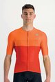 SPORTFUL Kolesarski dres s kratkimi rokavi - LIGHT PRO - oranžna