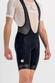 SPORTFUL Kolesarske kratke hlače z naramnicami - NEO - črna