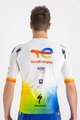 SPORTFUL Kolesarski dres s kratkimi rokavi - TOTAL ENERGIES 2022 - bela/modra/oranžna/rumena