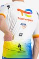 SPORTFUL Kolesarski dres s kratkimi rokavi - TOTAL ENERGIES 2022 - bela/modra/oranžna/rumena