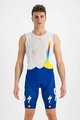 SPORTFUL Kolesarske kratke hlače z naramnicami - TOTAL ENERGIES 2022 - bela/modra