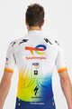 SPORTFUL Kolesarski brezrokavnik - TOTAL ENERGIES 2022 - oranžna/modra/rumena/bela