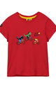 Kolesarska  majica s kratkimi rokavi - KIDS - rdeča