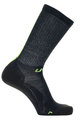 UYN Kolesarske klasične nogavice - AERO WINTER  - zelena/črna