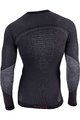 UYN Kolesarska  majica z dolgimi rokavi - FUSYON MERINO - črna