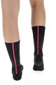 UYN Kolesarske klasične nogavice - AERO WINTER LADY - črna/rožnata