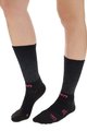 UYN Kolesarske klasične nogavice - AERO WINTER LADY - črna/rožnata