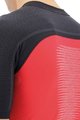UYN Kolesarski dres s kratkimi rokavi - BIKING GRANFONDO - črna/rdeča