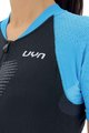 UYN Kolesarski dres s kratkimi rokavi - GRANFONDO LADY - modra/črna