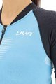 UYN Kolesarski dres s kratkimi rokavi - GRANFONDO LADY - antracit/svetlo modra