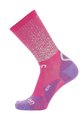 UYN Kolesarske klasične nogavice - AERO LADY - vijolična/bela/rožnata