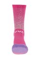 UYN Kolesarske klasične nogavice - AERO LADY - vijolična/bela/rožnata
