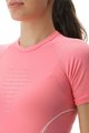UYN Kolesarska  majica s kratkimi rokavi - EVOLUTYON UW LADY - bela/rožnata